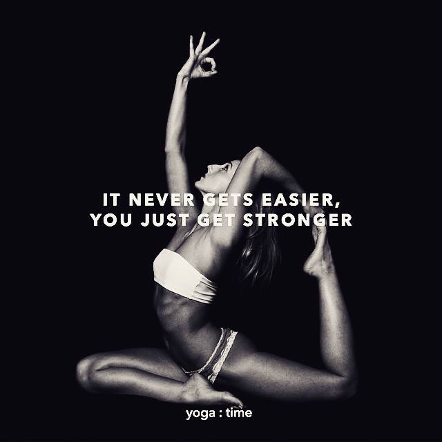 it never gets easier you get stronger